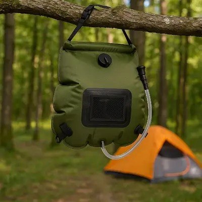 20L Solar Shower Bag – Portable Solar Heated Camping Shower with Hose & Head