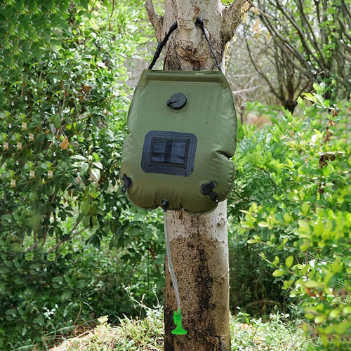 20L Solar Shower Bag – Portable Solar Heated Camping Shower with Hose & Head