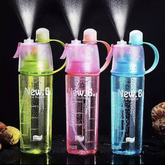 3 Colors Hot Sale Spray Sport Water Bottle Portable Plastic Bike Bicycle Shaker My Water Bottles 400ml/600ml