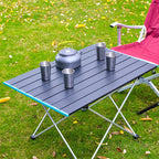 Grab-And-Go Aluminum Folding Table – Lightweight & Rugged Camp Station⁠