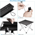 Grab-And-Go Aluminum Folding Table – Lightweight & Rugged Camp Station⁠