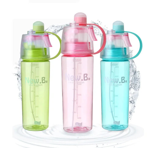 3 Colors Hot Sale Spray Sport Water Bottle Portable Plastic Bike Bicycle Shaker My Water Bottles 400ml/600ml