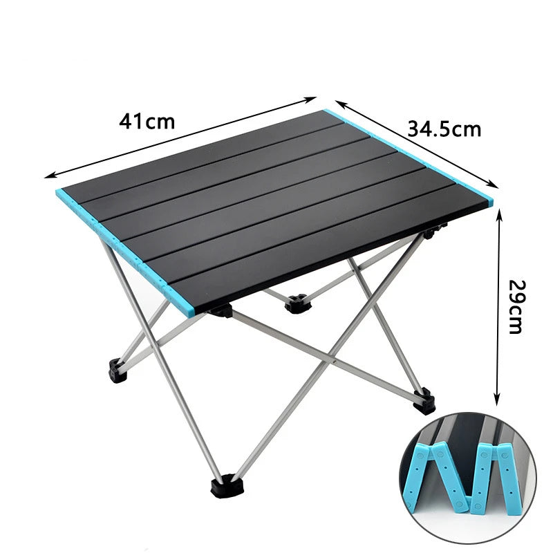 Grab-And-Go Aluminum Folding Table – Lightweight & Rugged Camp Station⁠