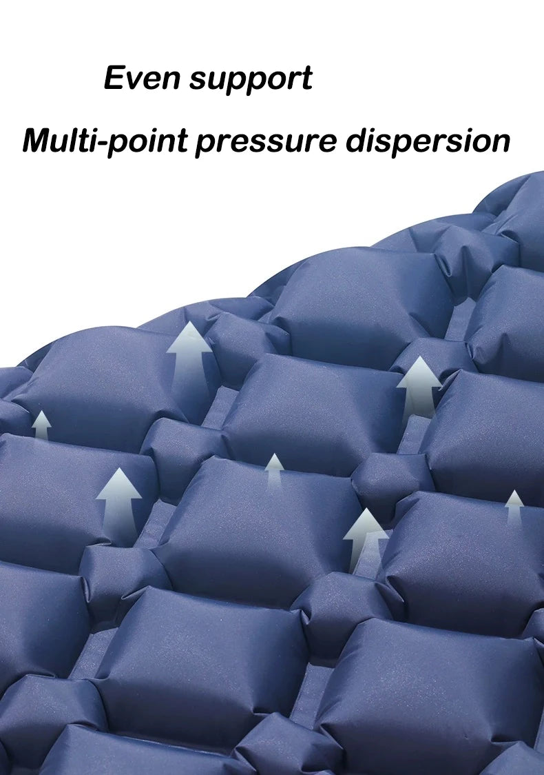 Extra Wide Double Inflatable Camping Mattress – Ultralight Sleeping Pad for 2 Persons