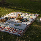 Boho Heritage Picnic Blanket – Waterproof & Sand-Proof Outdoor Mat⁠