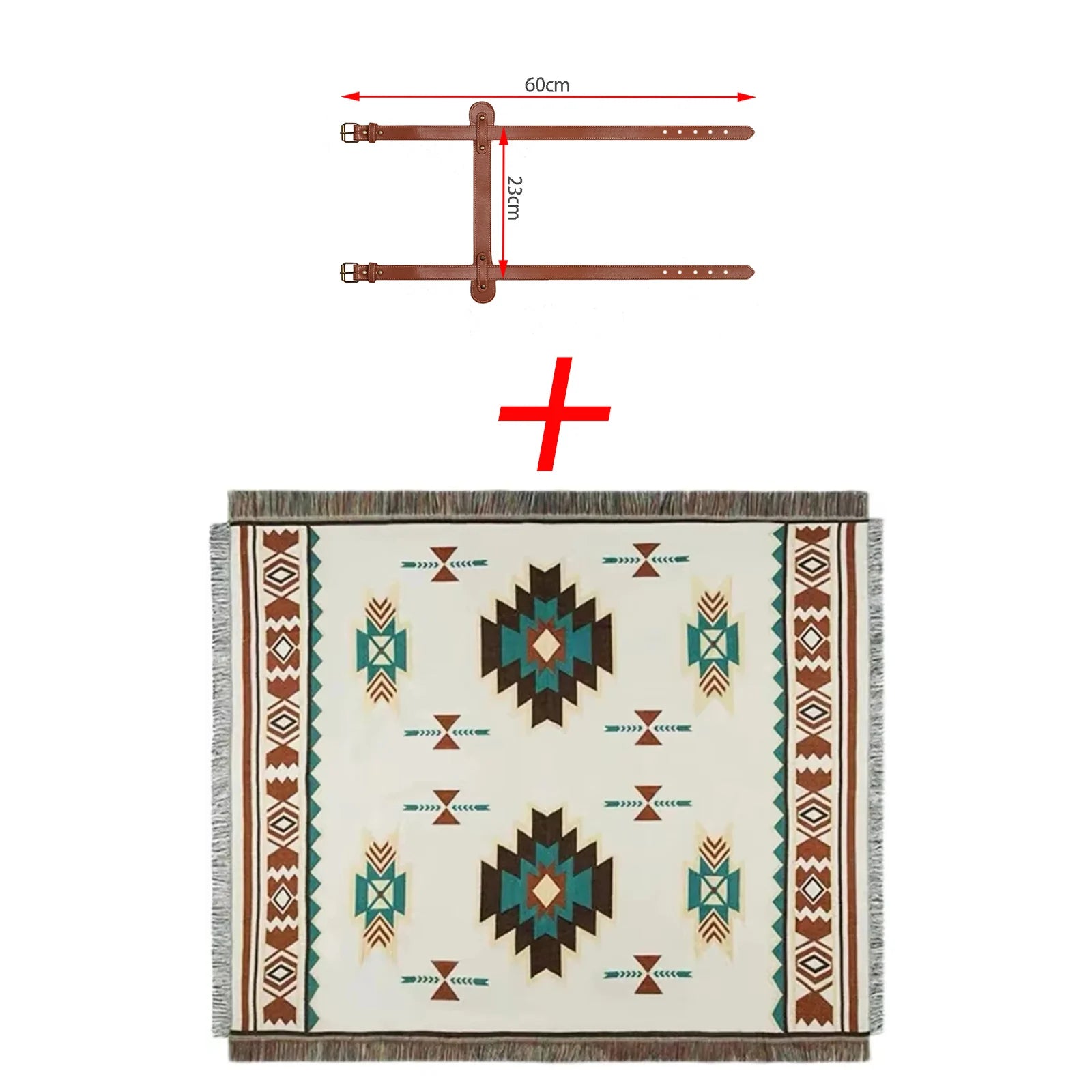 Boho Heritage Picnic Blanket – Waterproof & Sand-Proof Outdoor Mat⁠