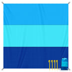 Oversized Lightweight Beach Blanket Sand Free Waterproof Picnic Mat for 2-8 Adults | Large Portable Outdoor Camping Travel Rug