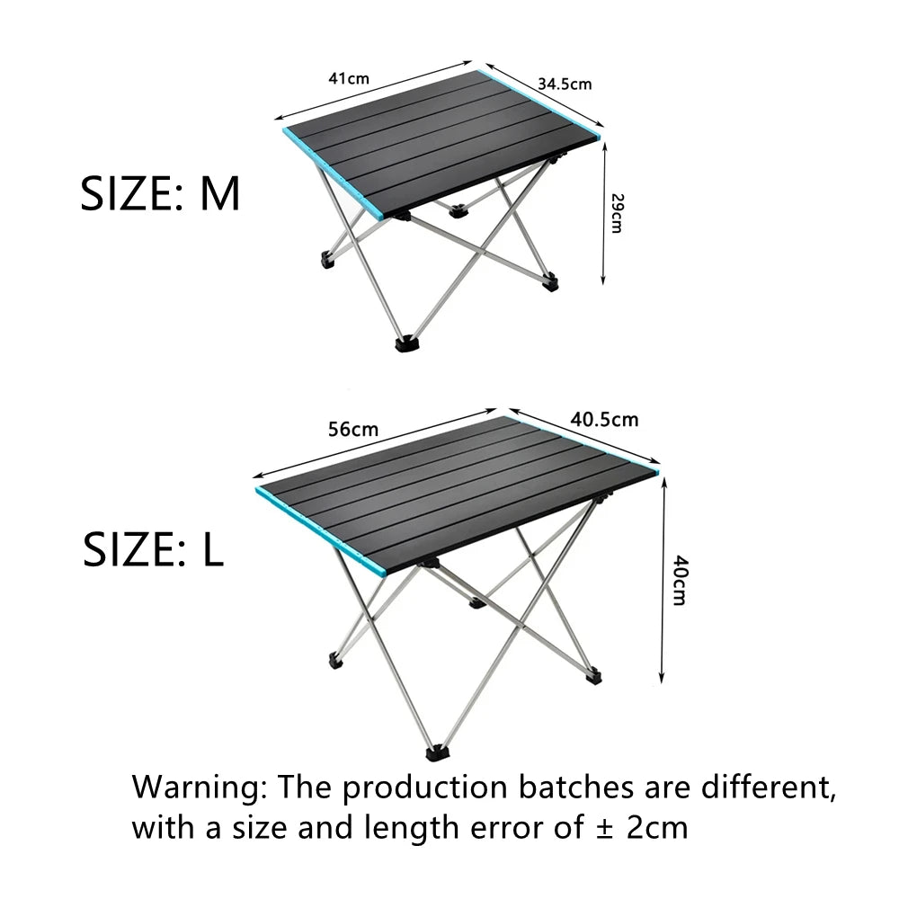 Grab-And-Go Aluminum Folding Table – Lightweight & Rugged Camp Station⁠