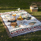 Boho Heritage Picnic Blanket – Waterproof & Sand-Proof Outdoor Mat⁠