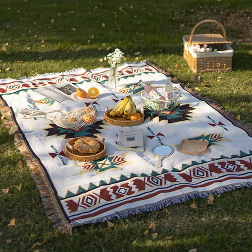 Boho Heritage Picnic Blanket – Waterproof & Sand-Proof Outdoor Mat⁠